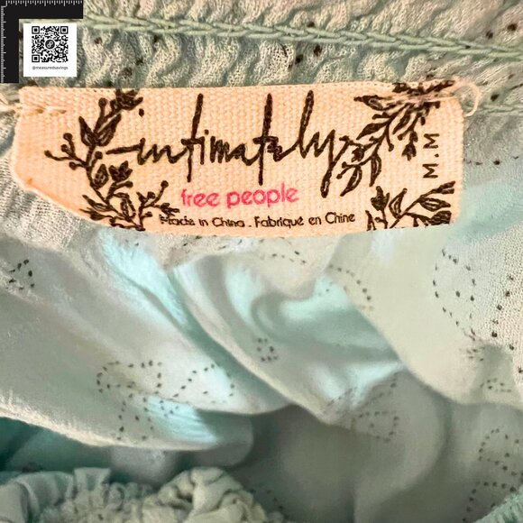 Free People Intimately (Medium) Jolene Light Blue Mini Slip Dress - Picture 3 of 10